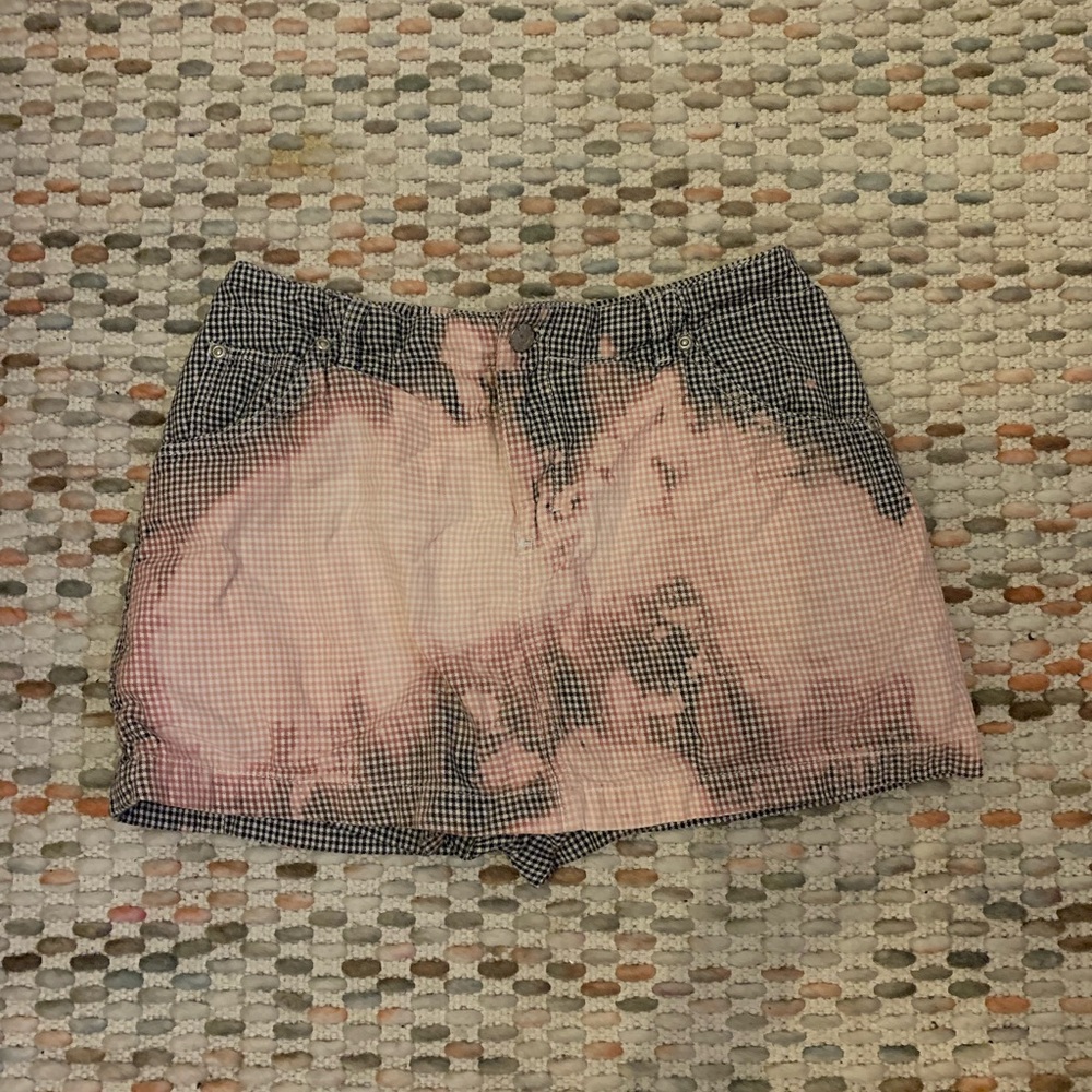 Vintage acid wash and gingham skort size small